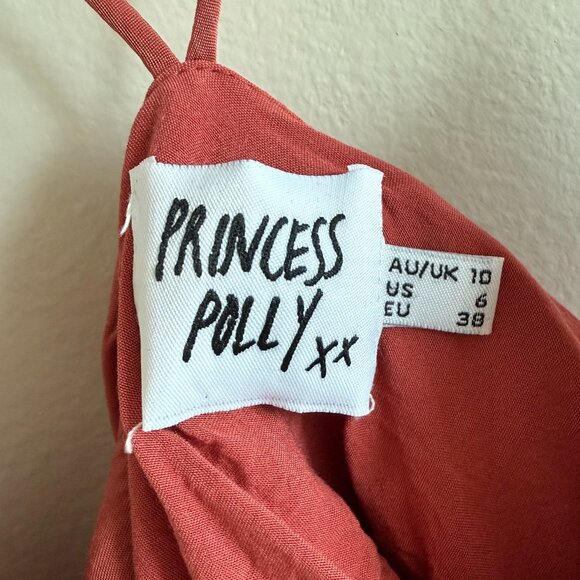 Princess Polly Pink Crop Top Sz 6 - Picture 3 of 3